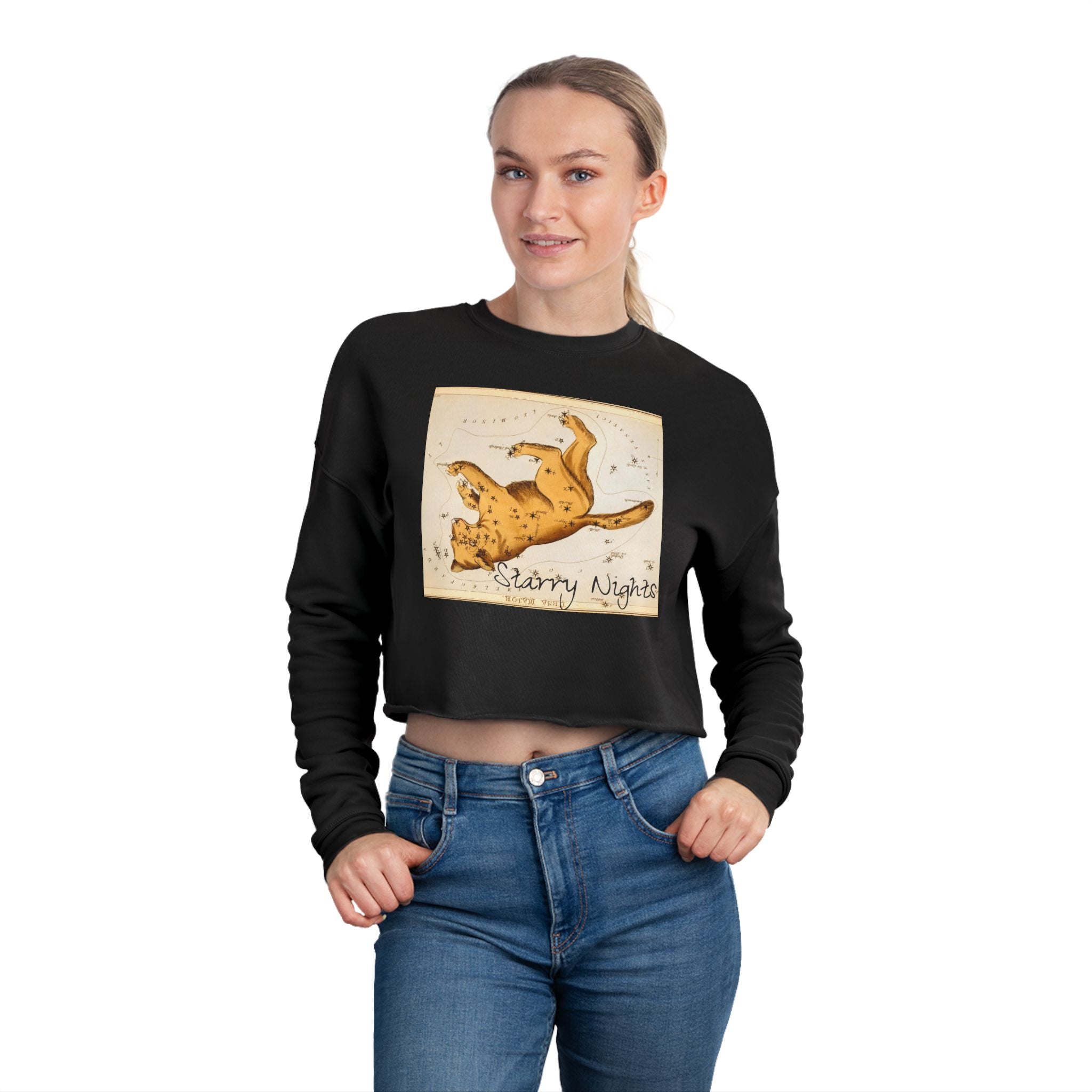 Starry Nights Roadtrip Cropped Sweatshirt