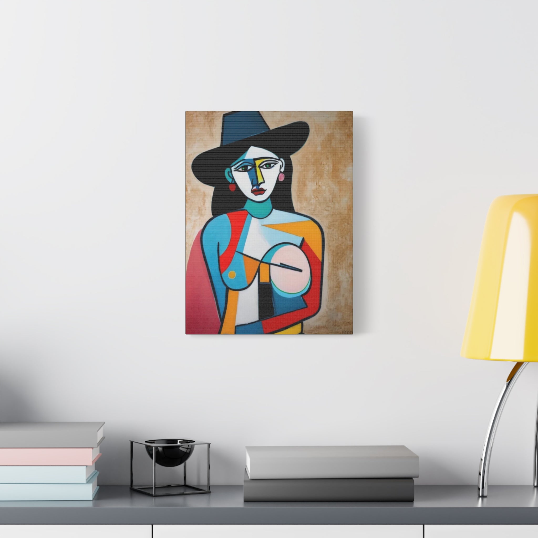 Naked Cowgirl Portrait — Original Canvas Print