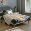 Velveteen Crosses Plush Throw