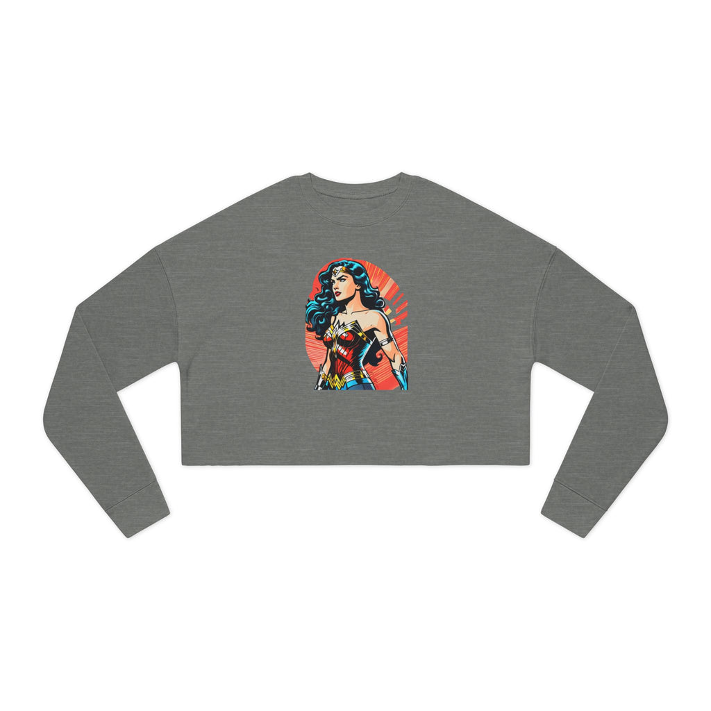 Vintage Comic Crop Sweatshirt