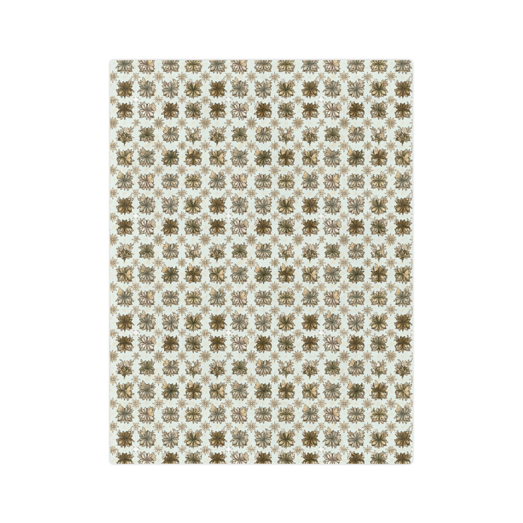 Velveteen Retro Crows Plush Throw