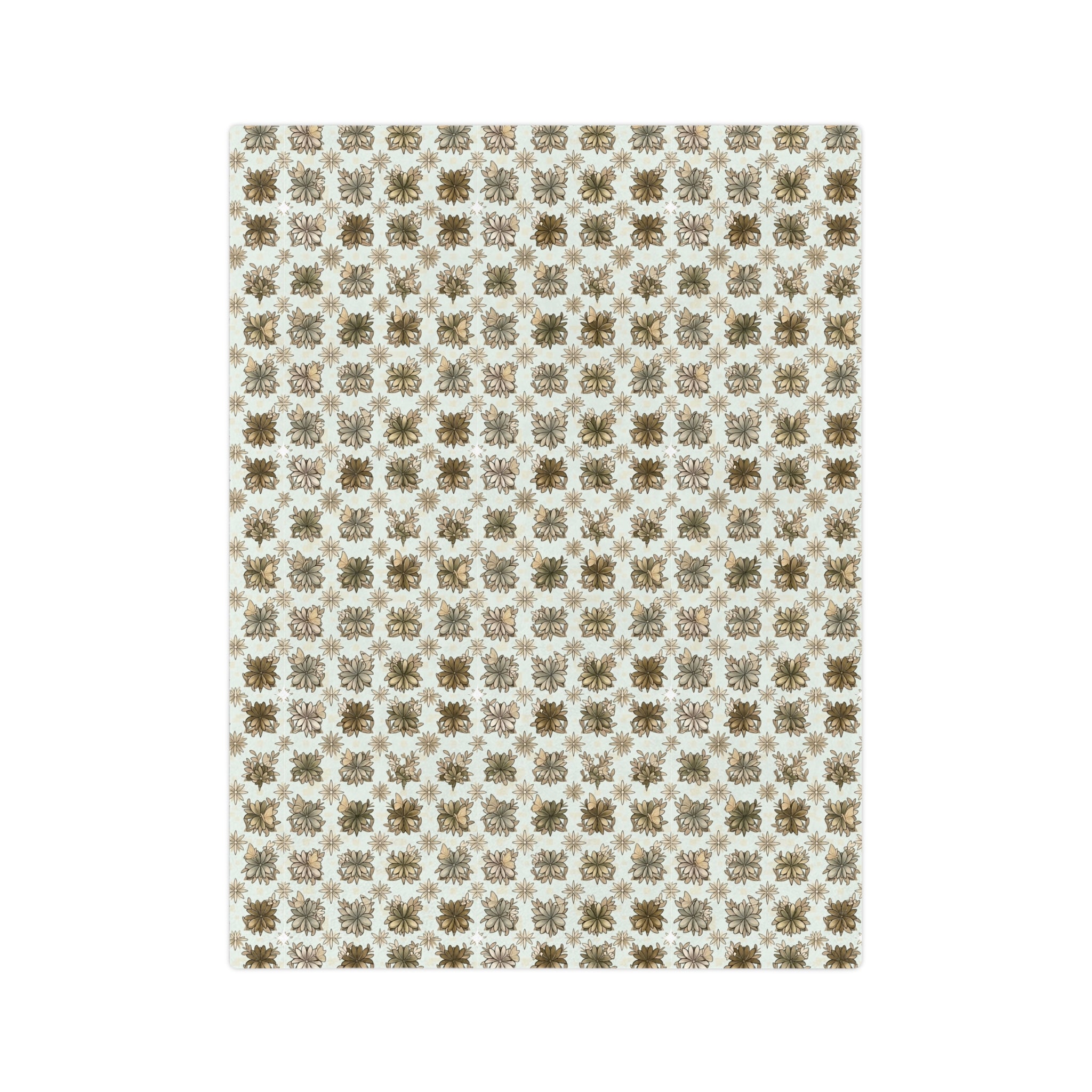 Velveteen Retro Crows Plush Throw