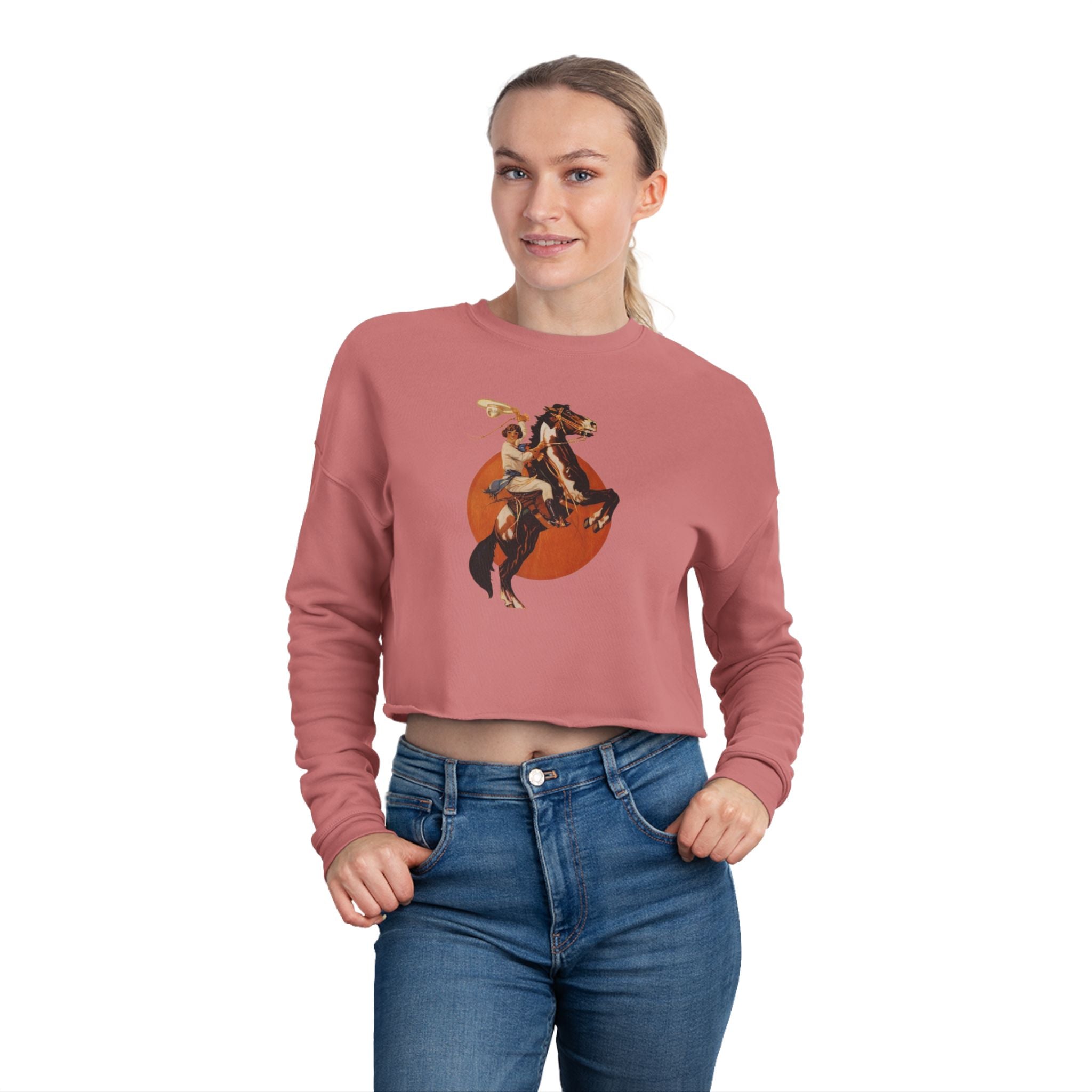 Ride ‘Em High Cropped Sweatshirt