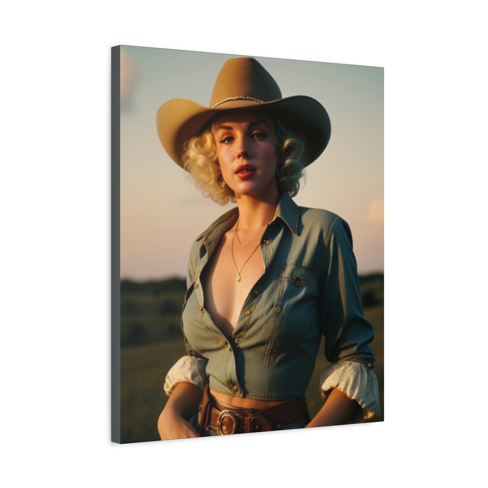 Portrait of a Cowgirl — Original Print