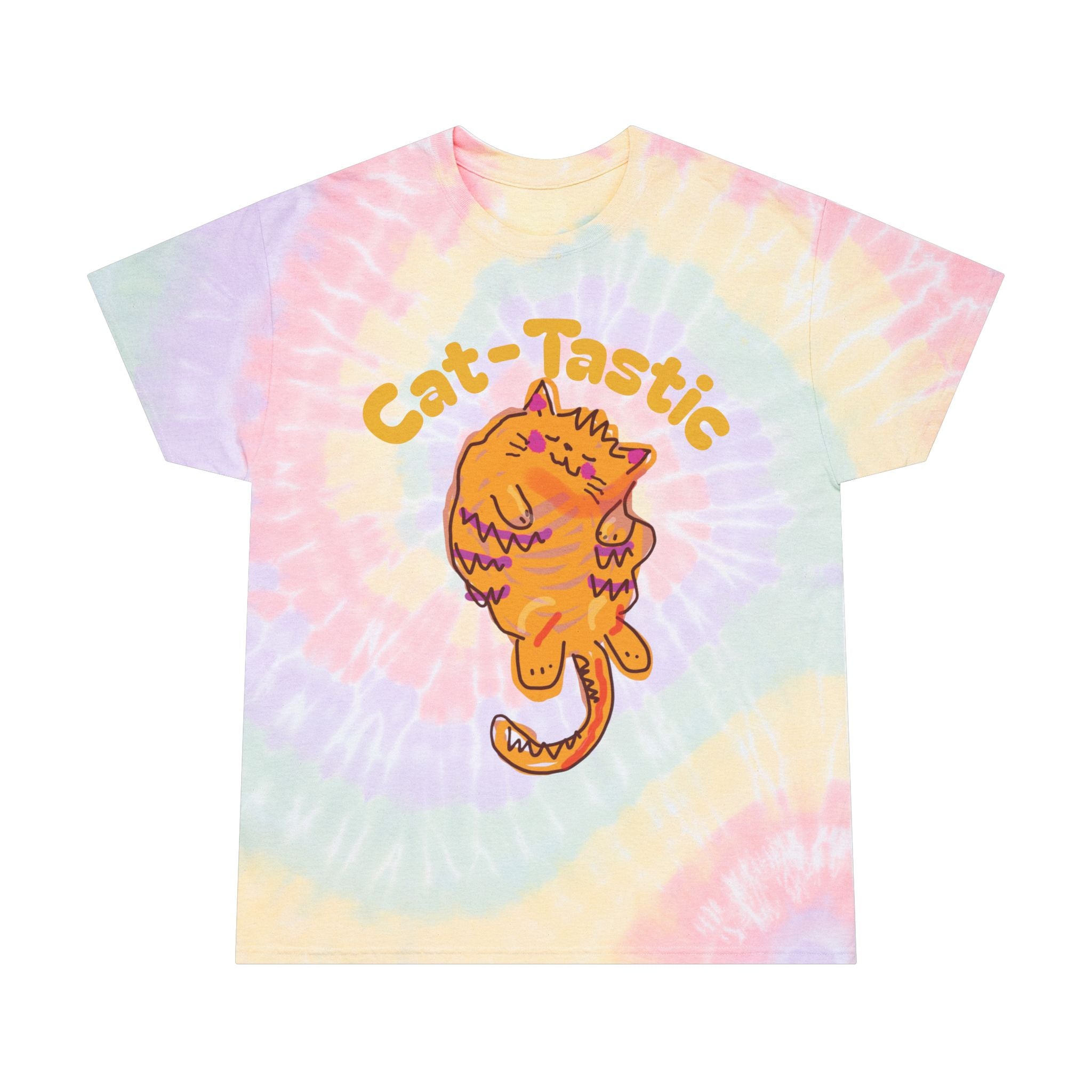 Cat-Tastic Tie-Dye Tee