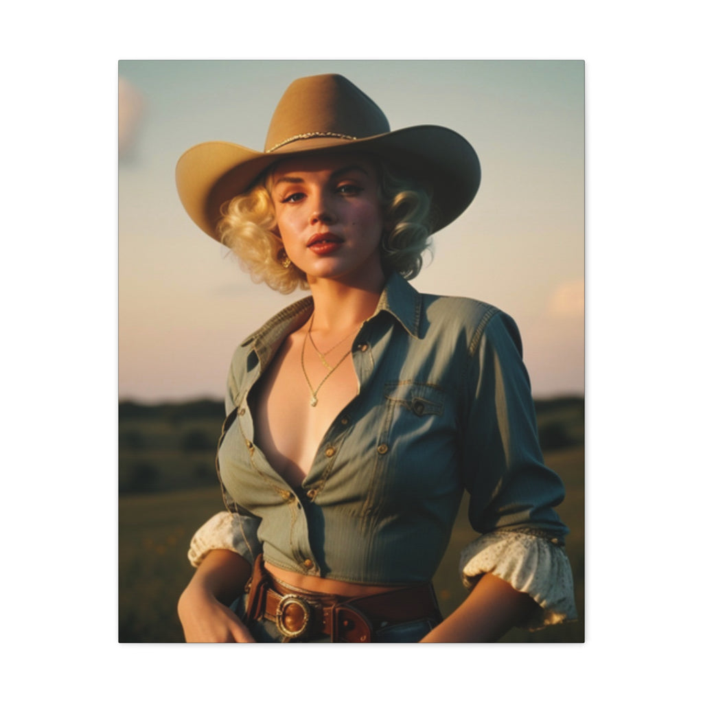 Portrait of a Cowgirl — Original Print
