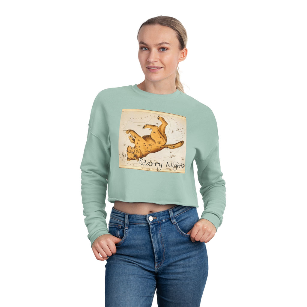 Starry Nights Roadtrip Cropped Sweatshirt