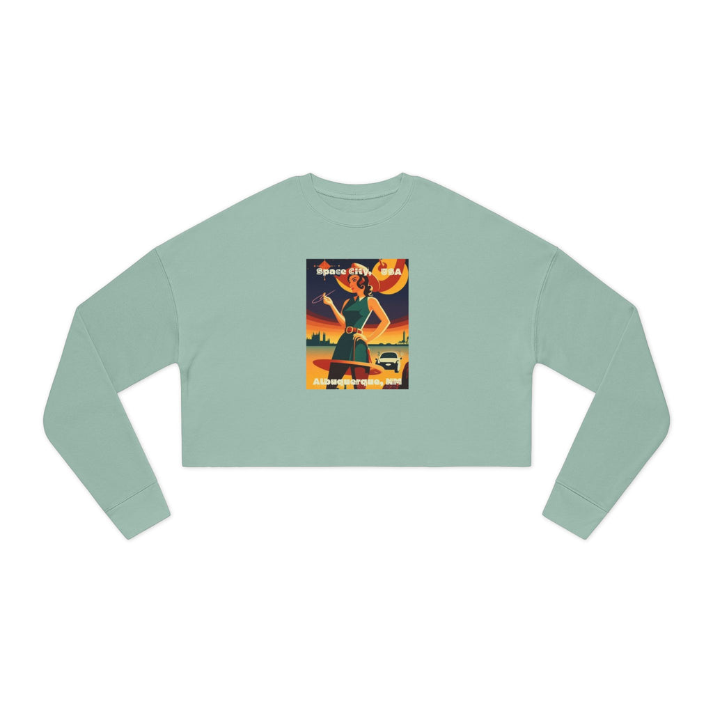 Space City, Albuquerque Roadtrip Cropped Sweatshirt