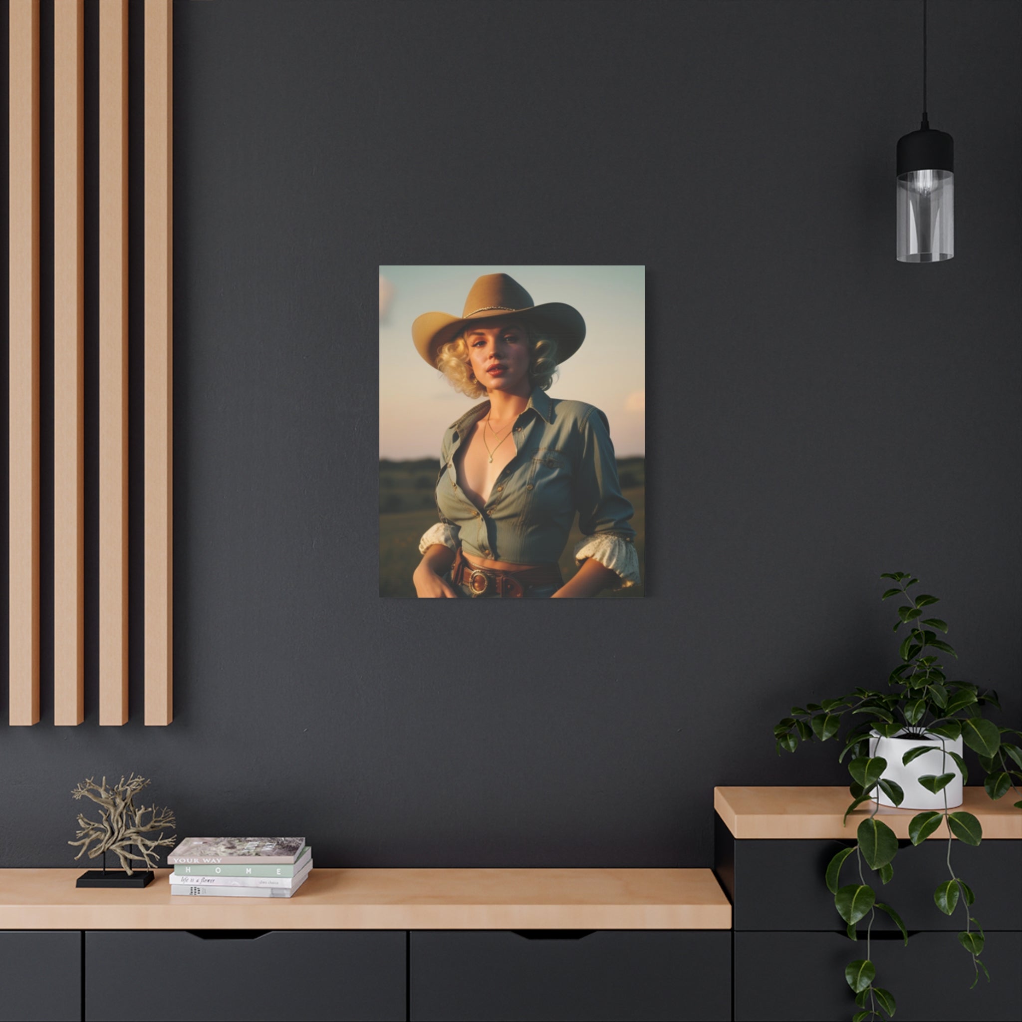 Bombshell Cowgirl — Original Print
