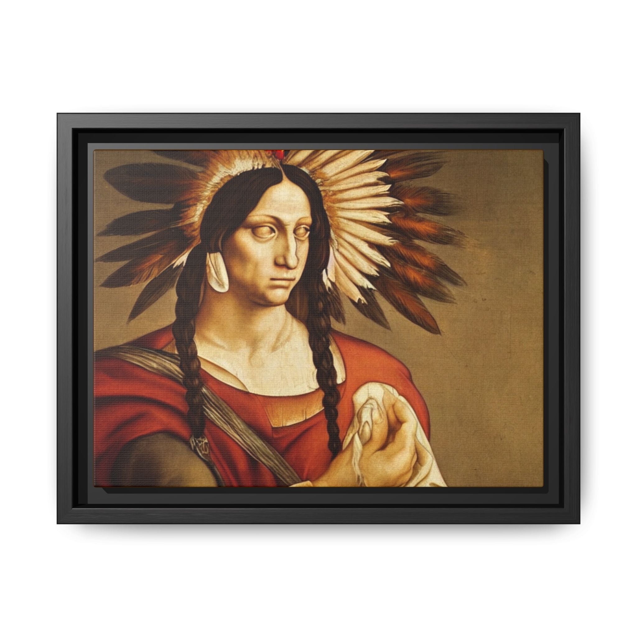 Coyote Woman Portrait - Original Print