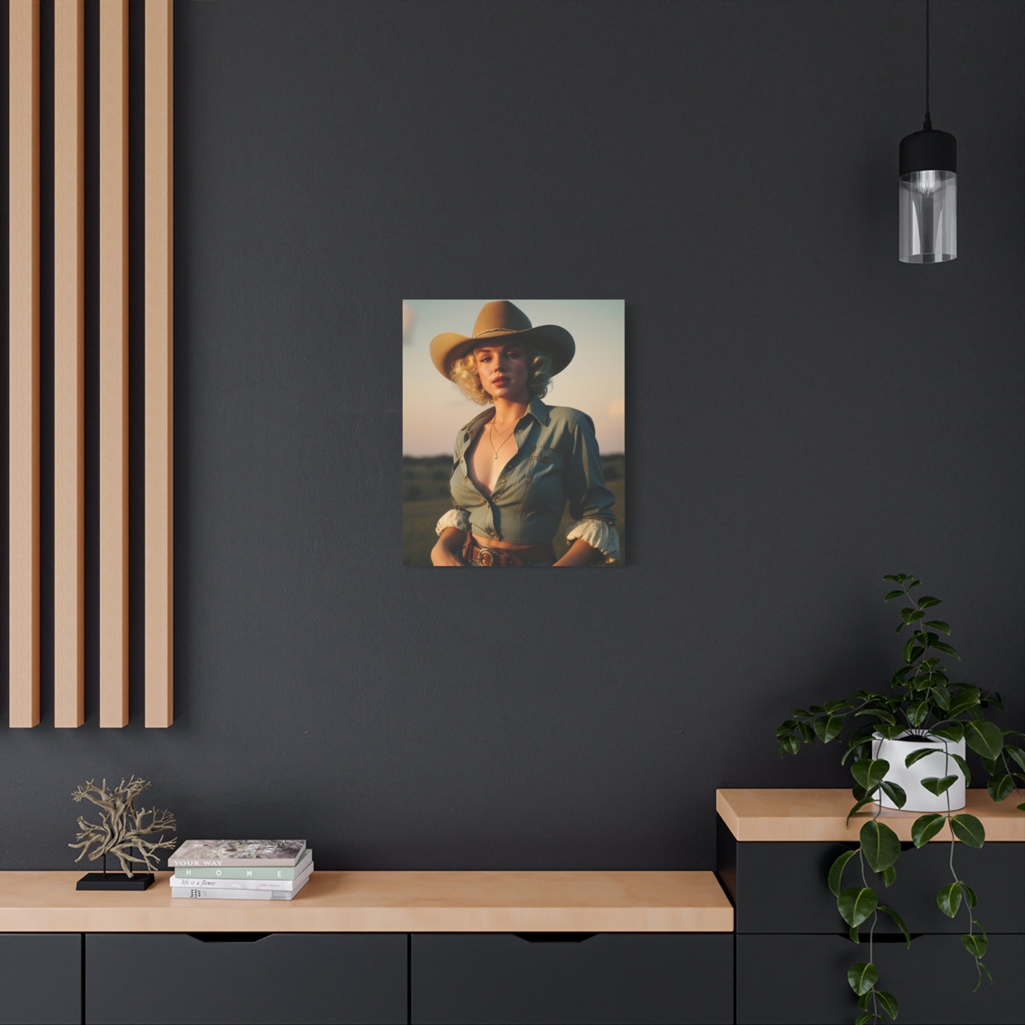 Portrait of a Cowgirl — Original Print