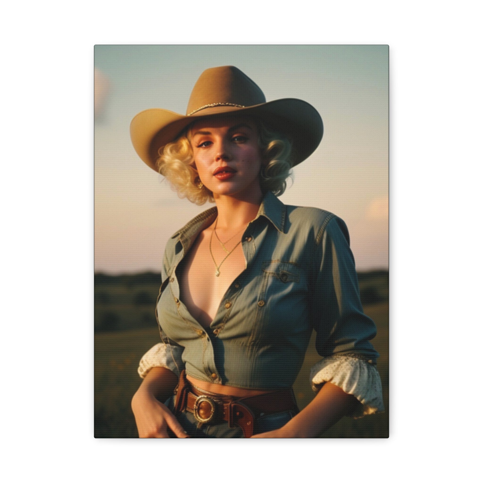 Portrait of a Cowgirl — Original Print