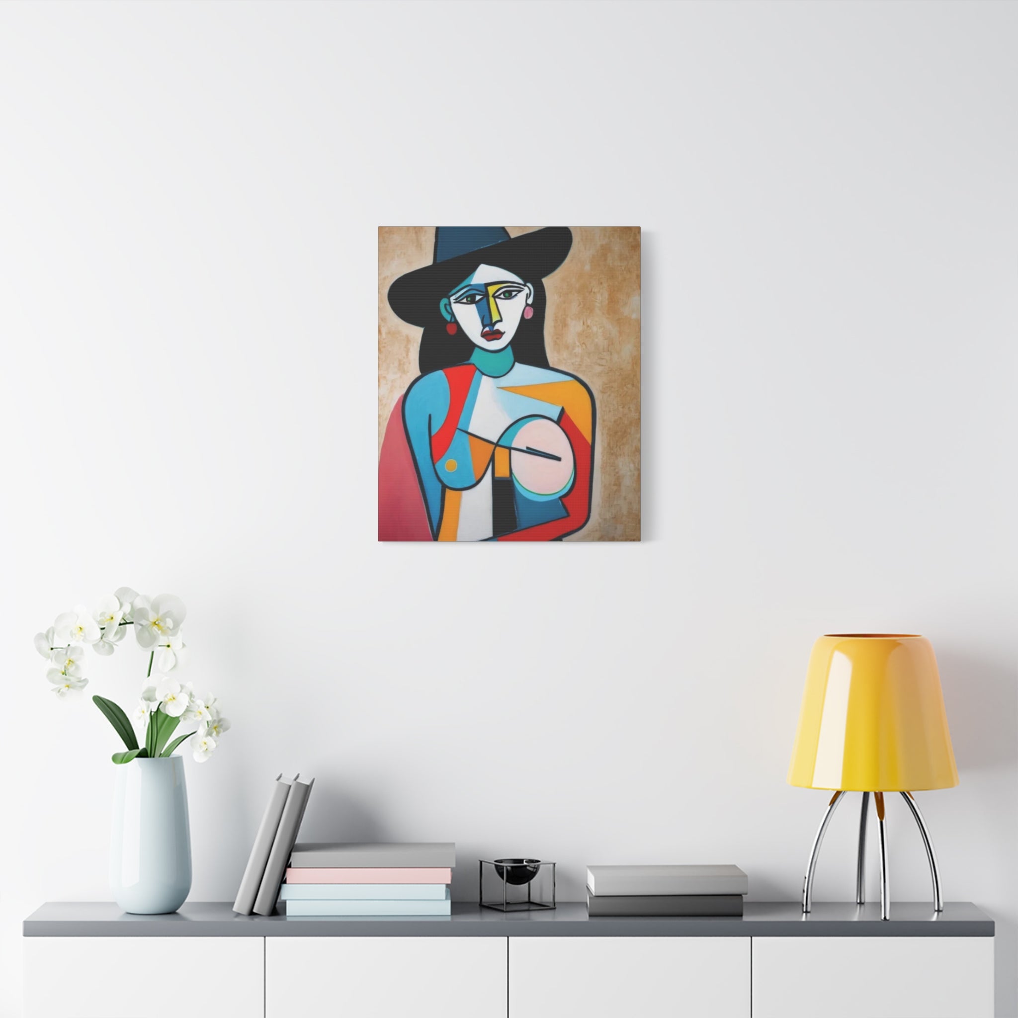 Naked Cowgirl Portrait — Original Canvas Print