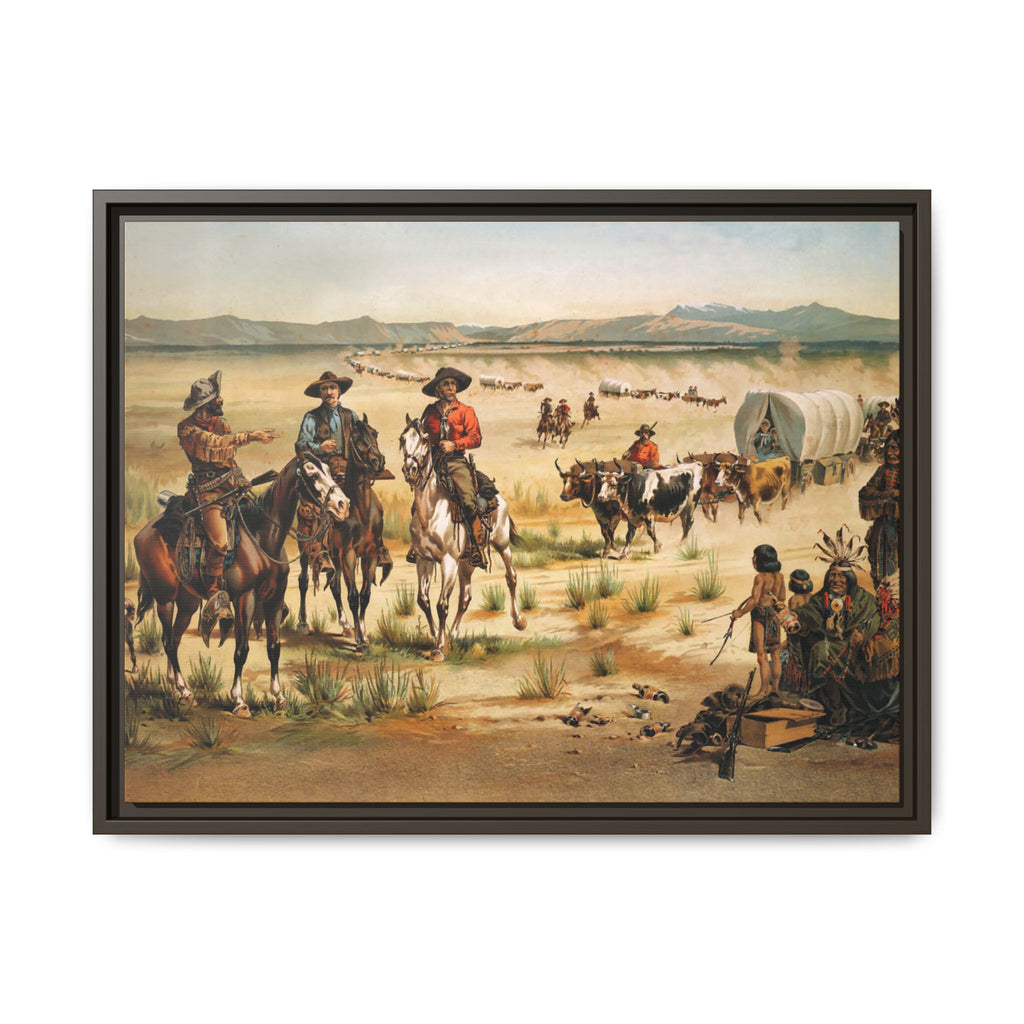 Wagon train - Vintage Print