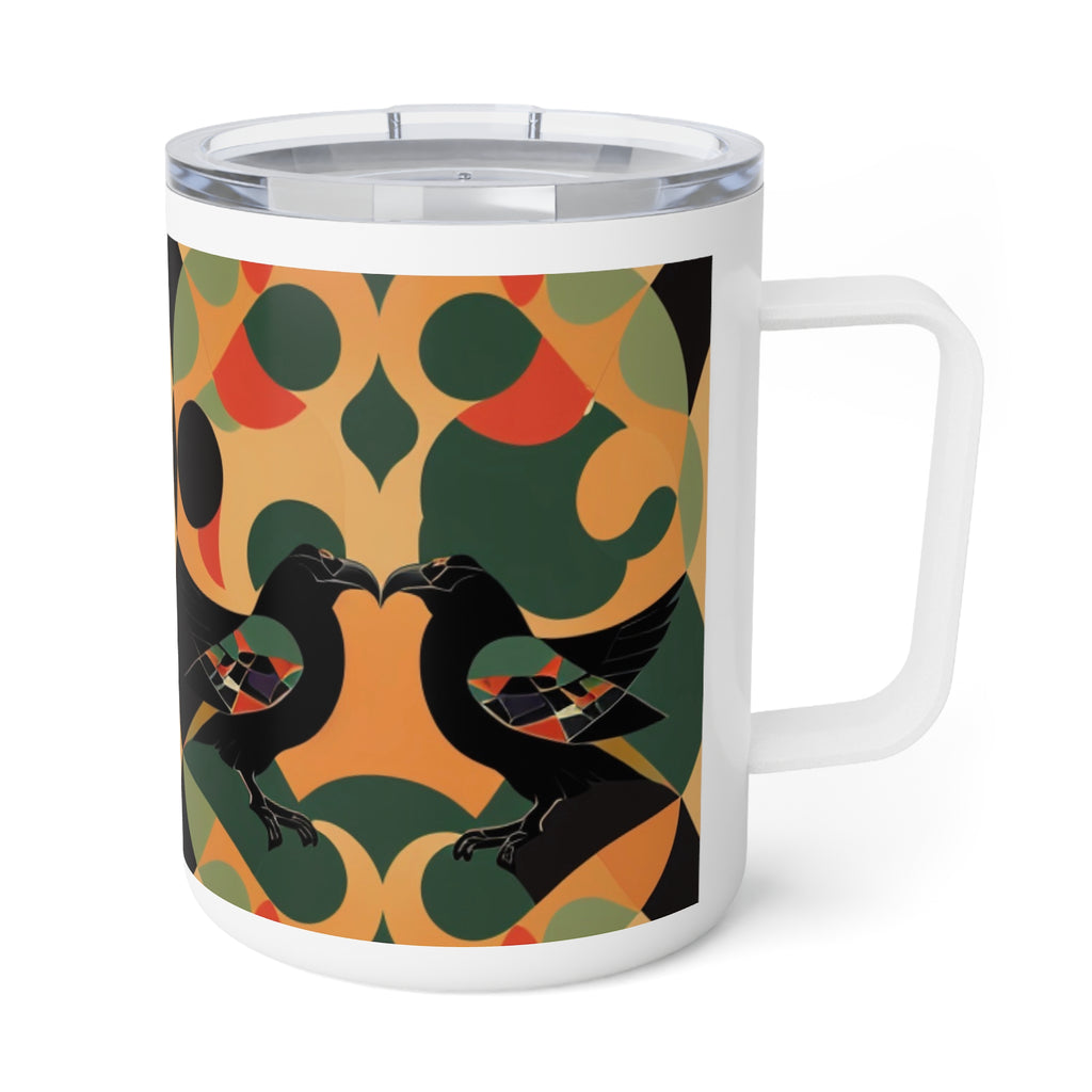 Kissing Ravens 10oz Insulated Travel Mug