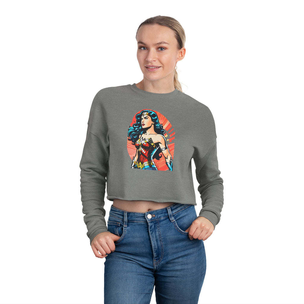 Vintage Comic Crop Sweatshirt