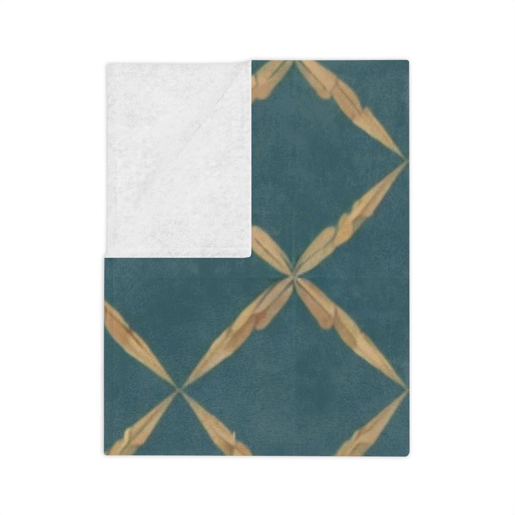 Velveteen — Retro Color Block Plush Throw