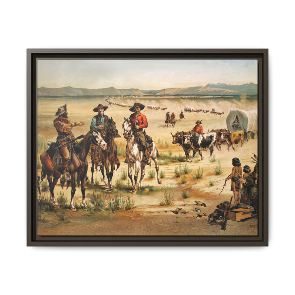 Wagon train - Vintage Print