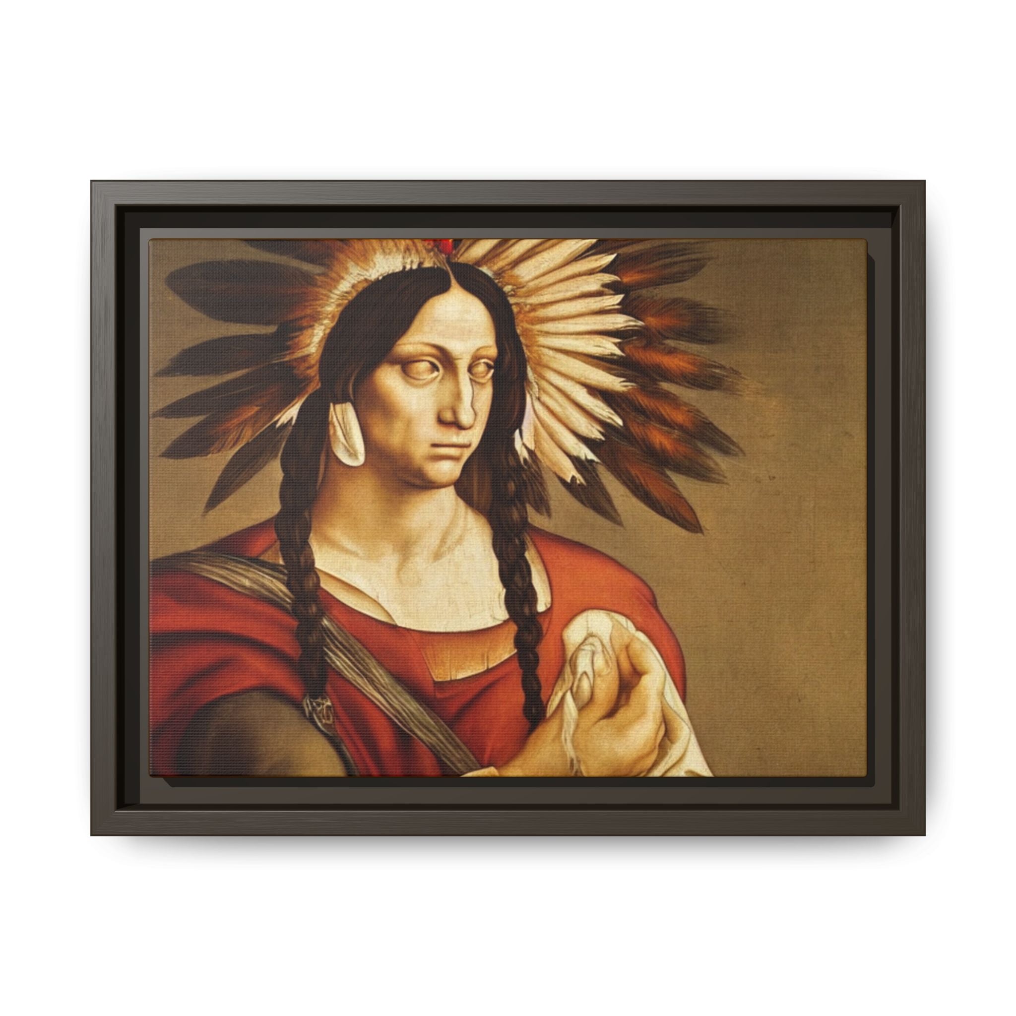 Coyote Woman Portrait - Original Print