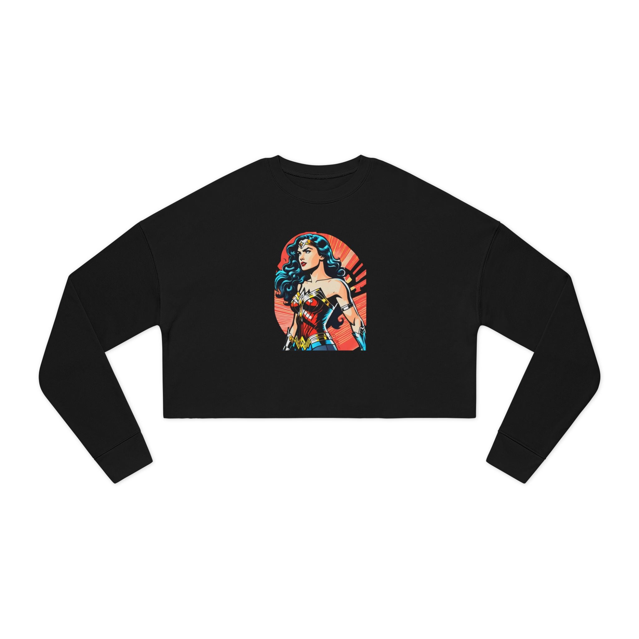 Vintage Comic Crop Sweatshirt