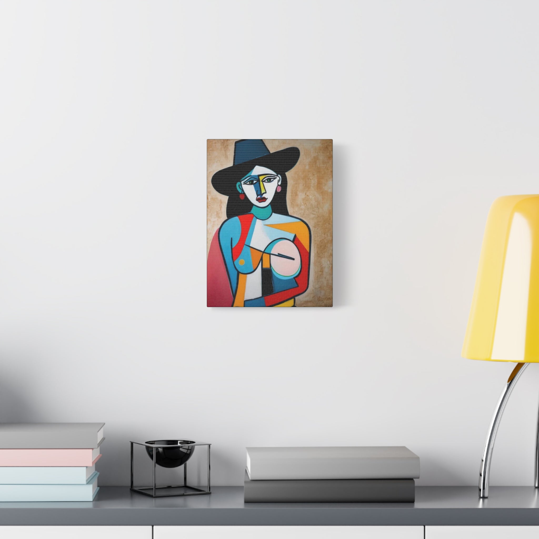 Naked Cowgirl Portrait — Original Canvas Print