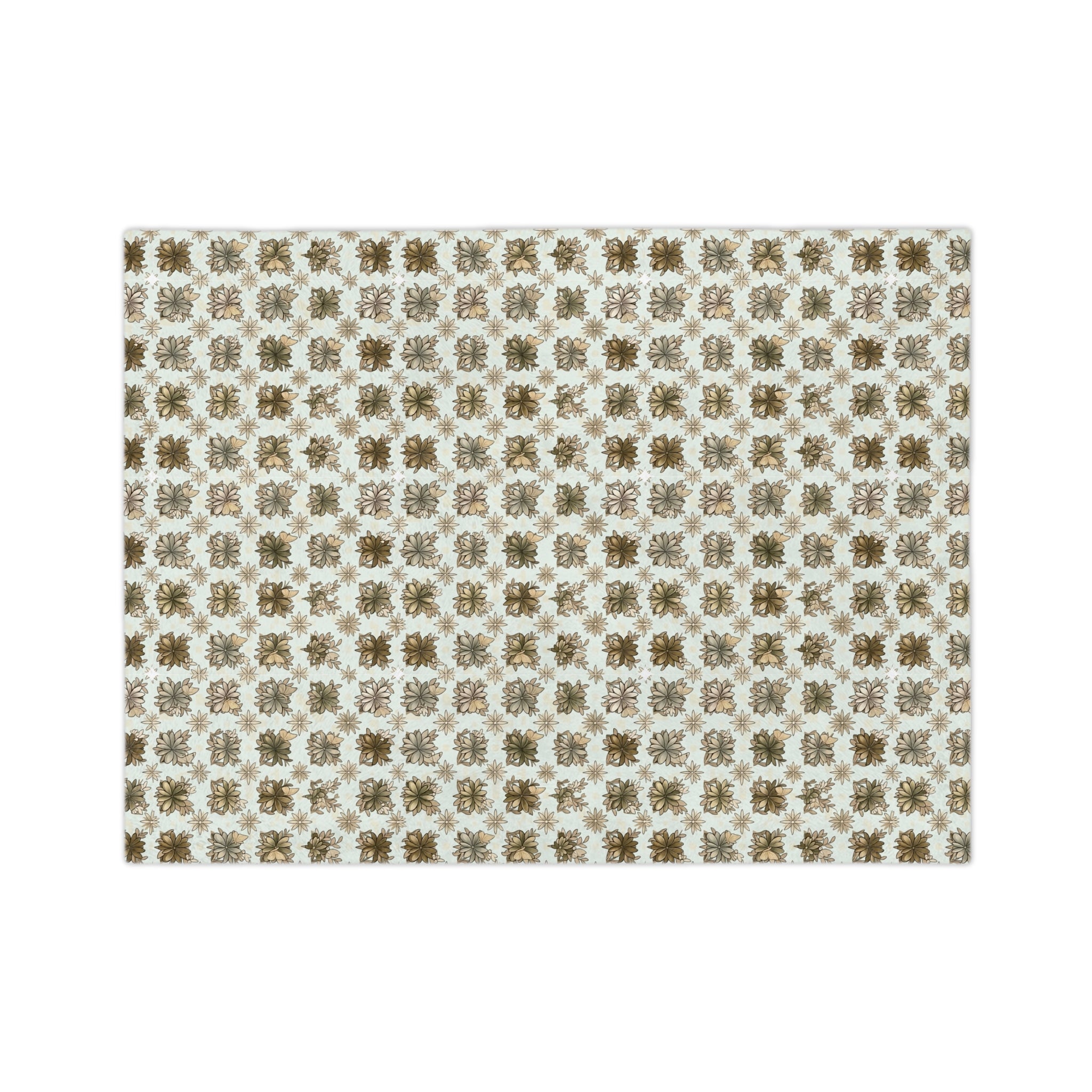 Velveteen Retro Crows Plush Throw