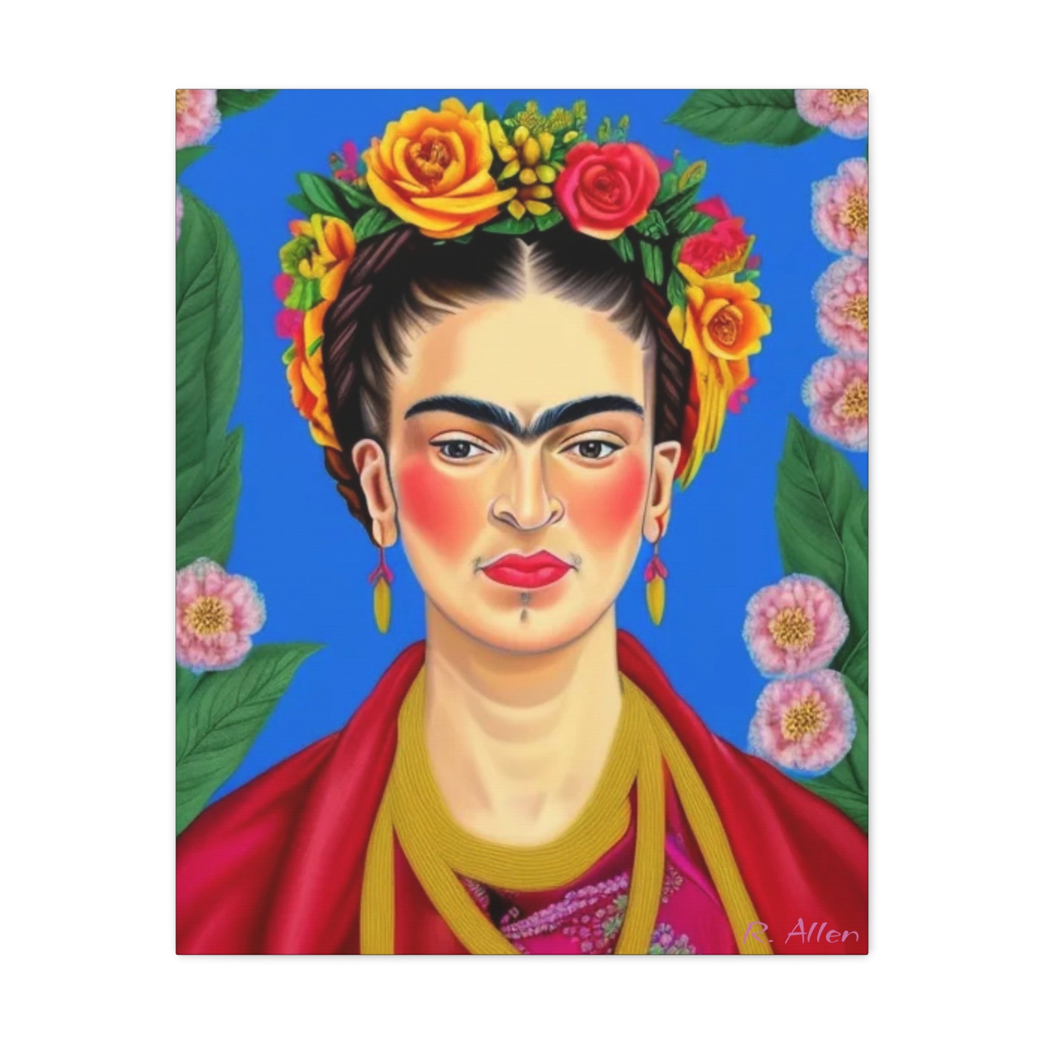 Flower Crown Frida- Original Print