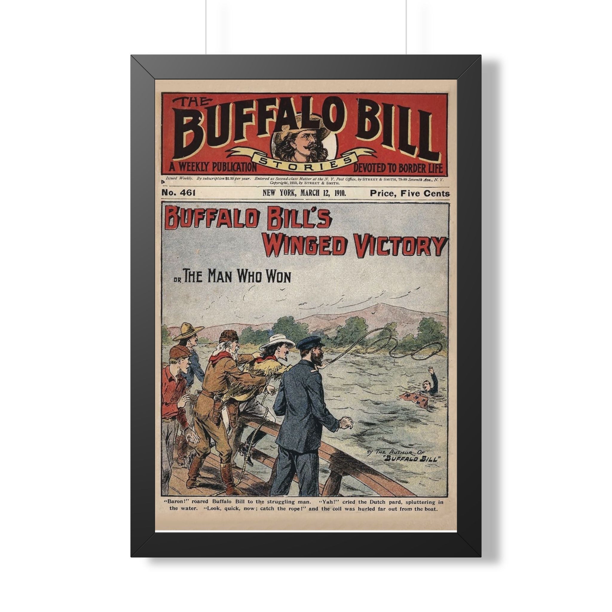Buffalo Bill Framed Vintage Print