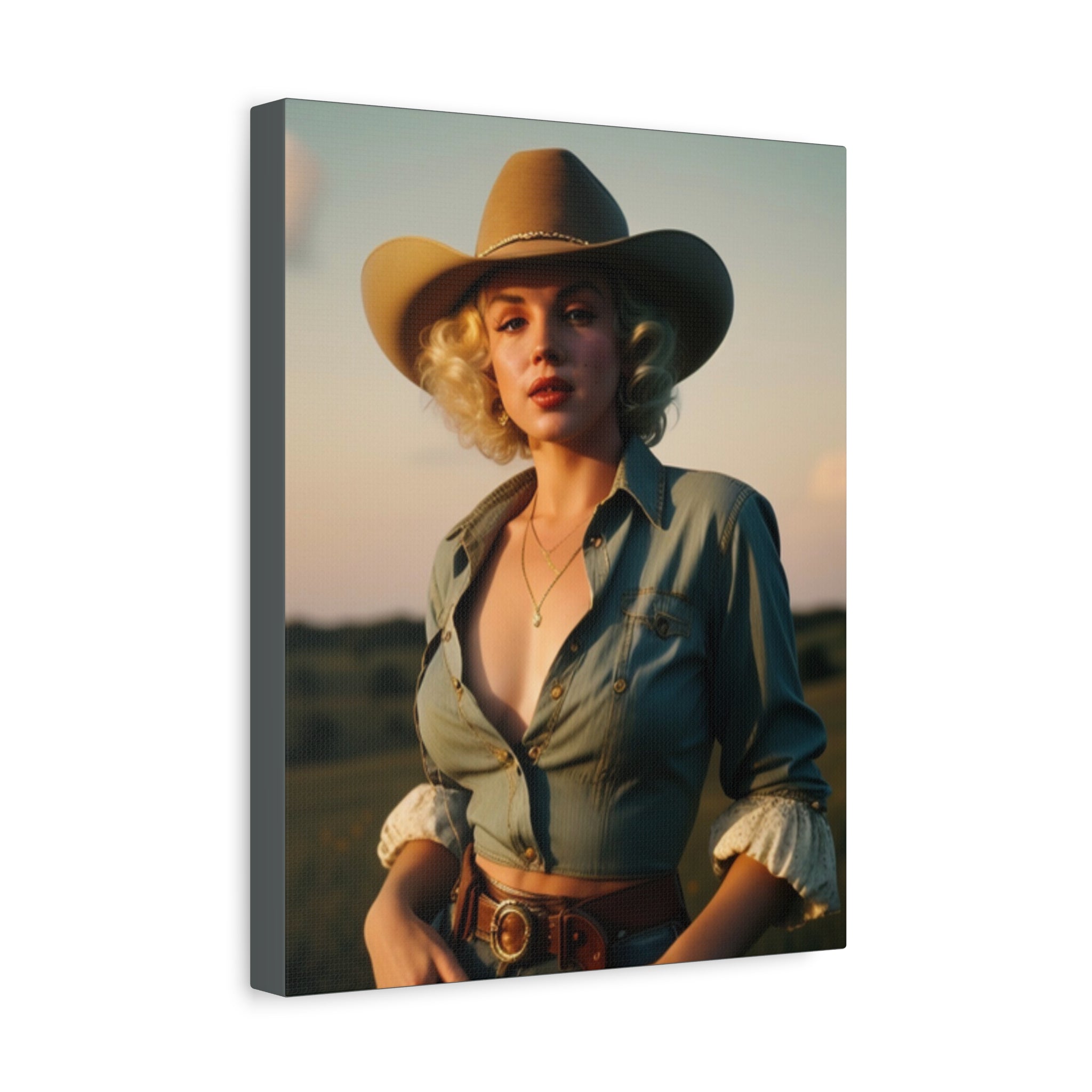 Portrait of a Cowgirl — Original Print