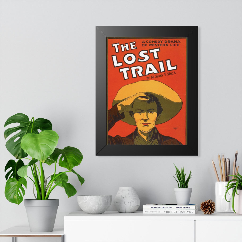 Lost Trail Framed Vintage Print