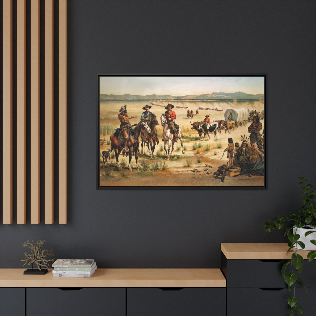 Wagon train - Vintage Print