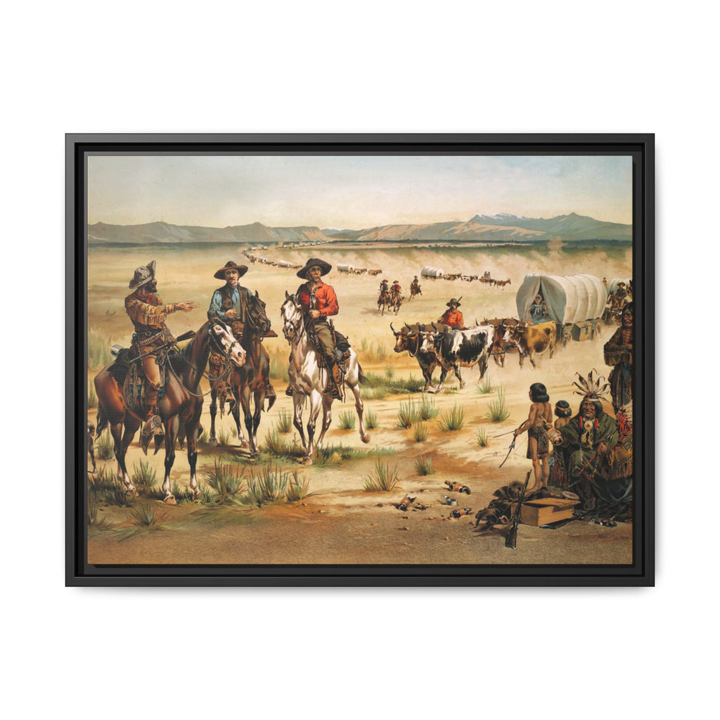Wagon train - Vintage Print