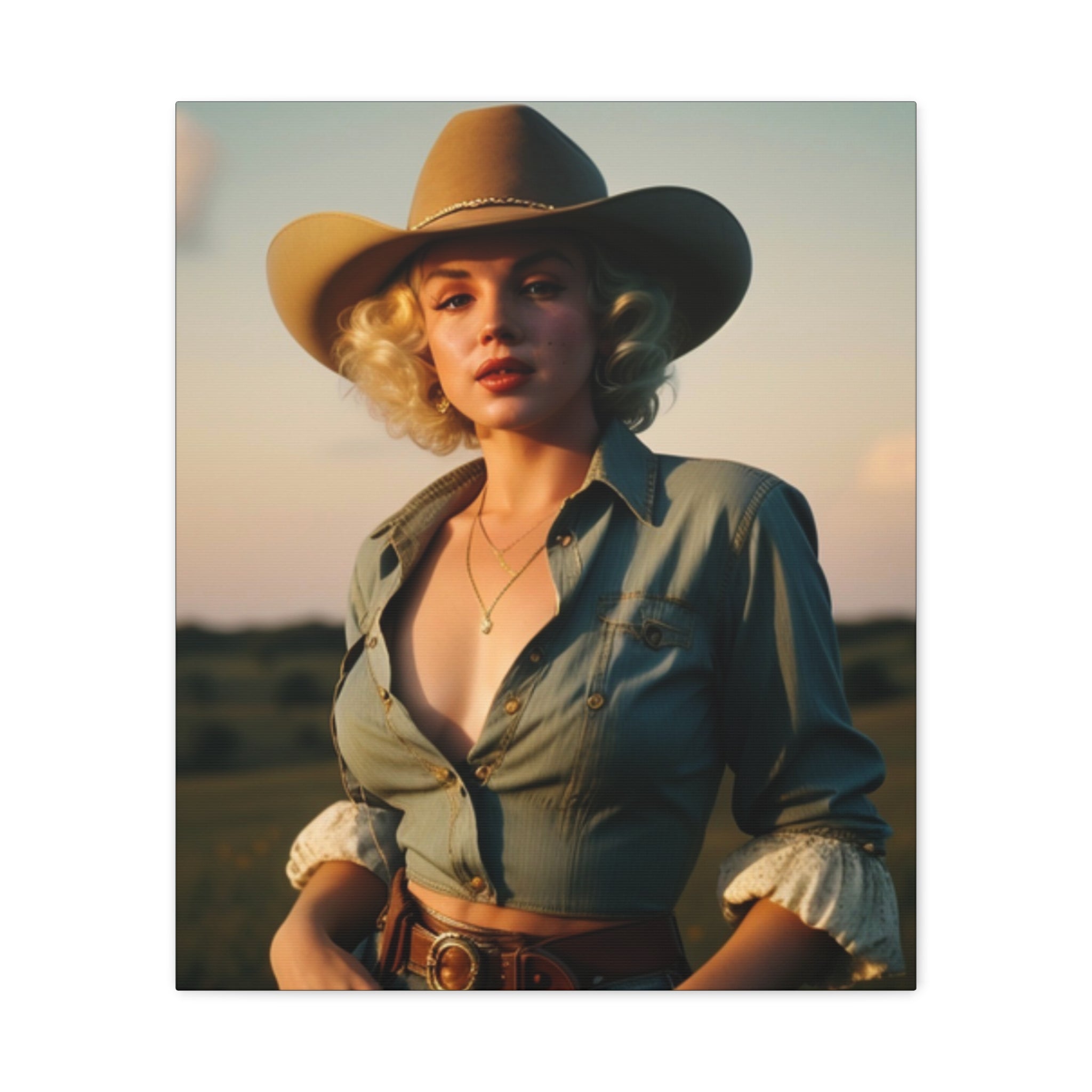 Portrait of a Cowgirl — Original Print