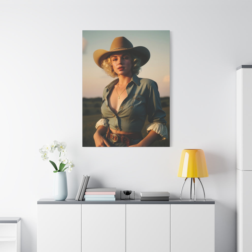 Portrait of a Cowgirl — Original Print