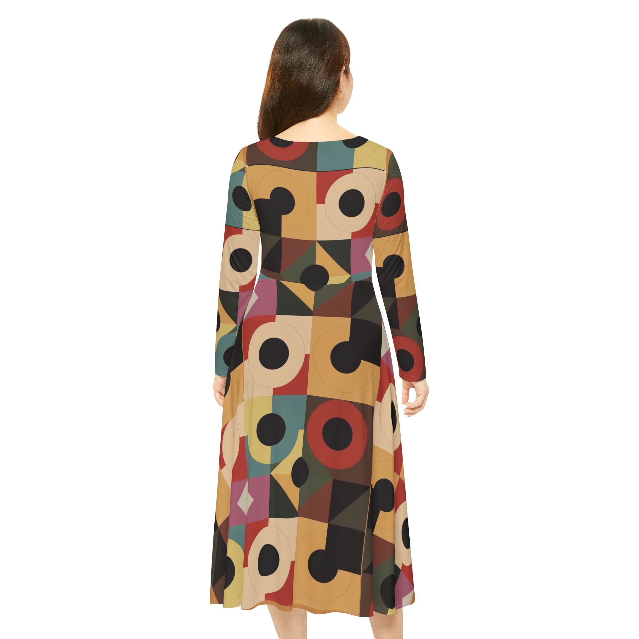 Retro Dress — Long Sleeve Dress