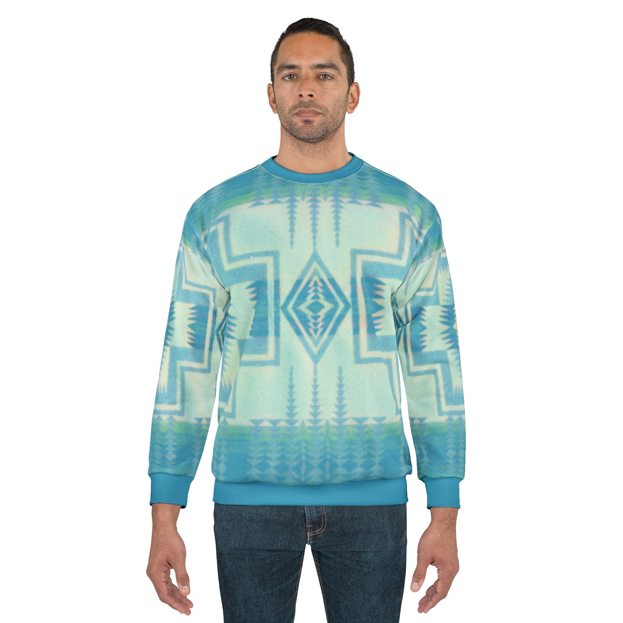 Turquoise Blanket Sweatshirt
