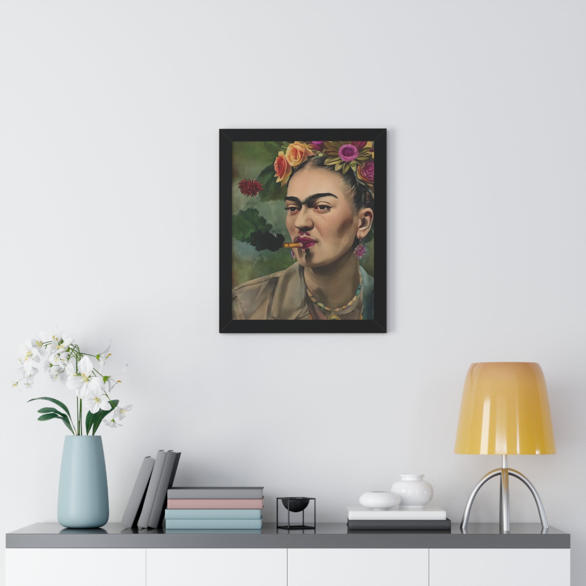 Frida Kahlo Portrait Framed Print