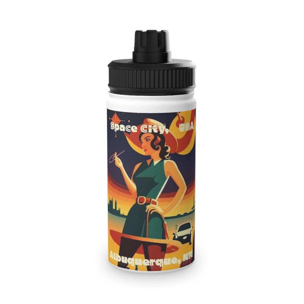 Space City, Albuquerque Water Bottle