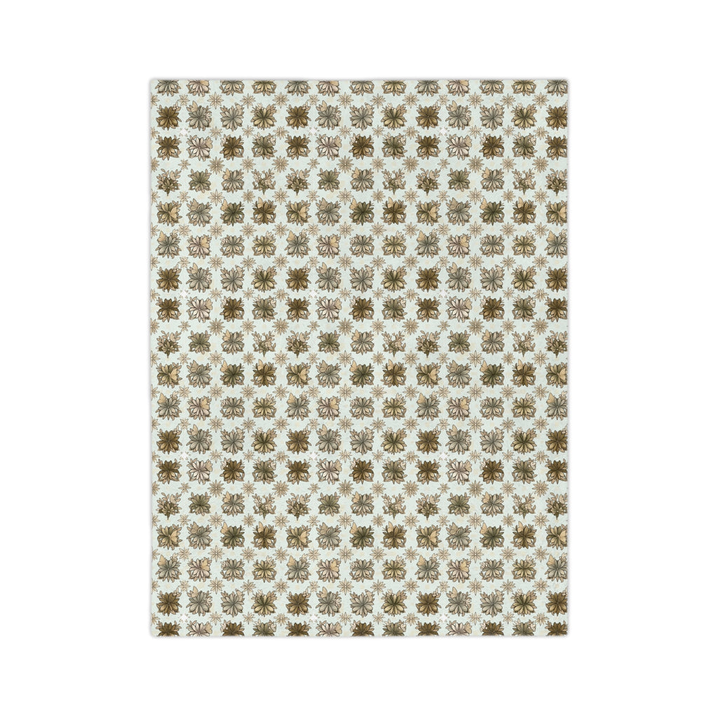 Velveteen Retro Crows Plush Throw