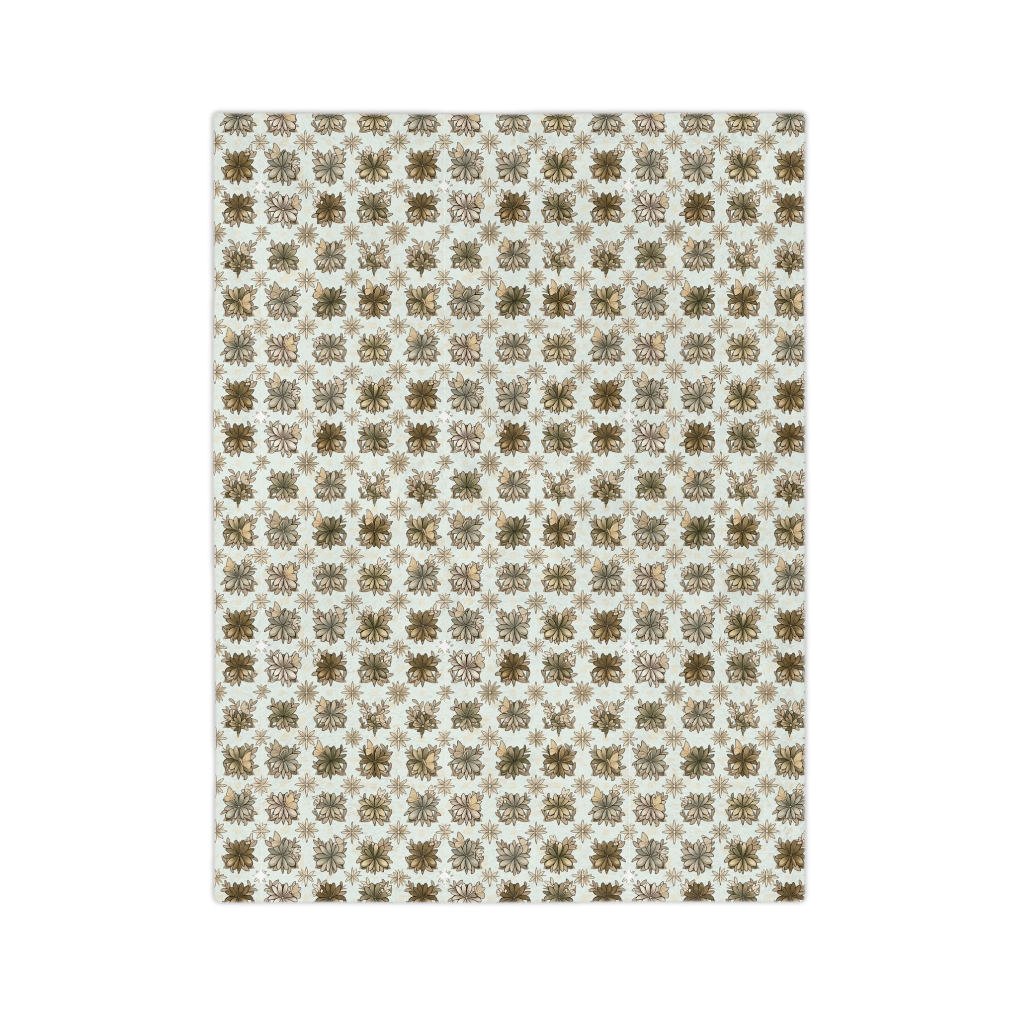 Velveteen Retro Crows Plush Throw