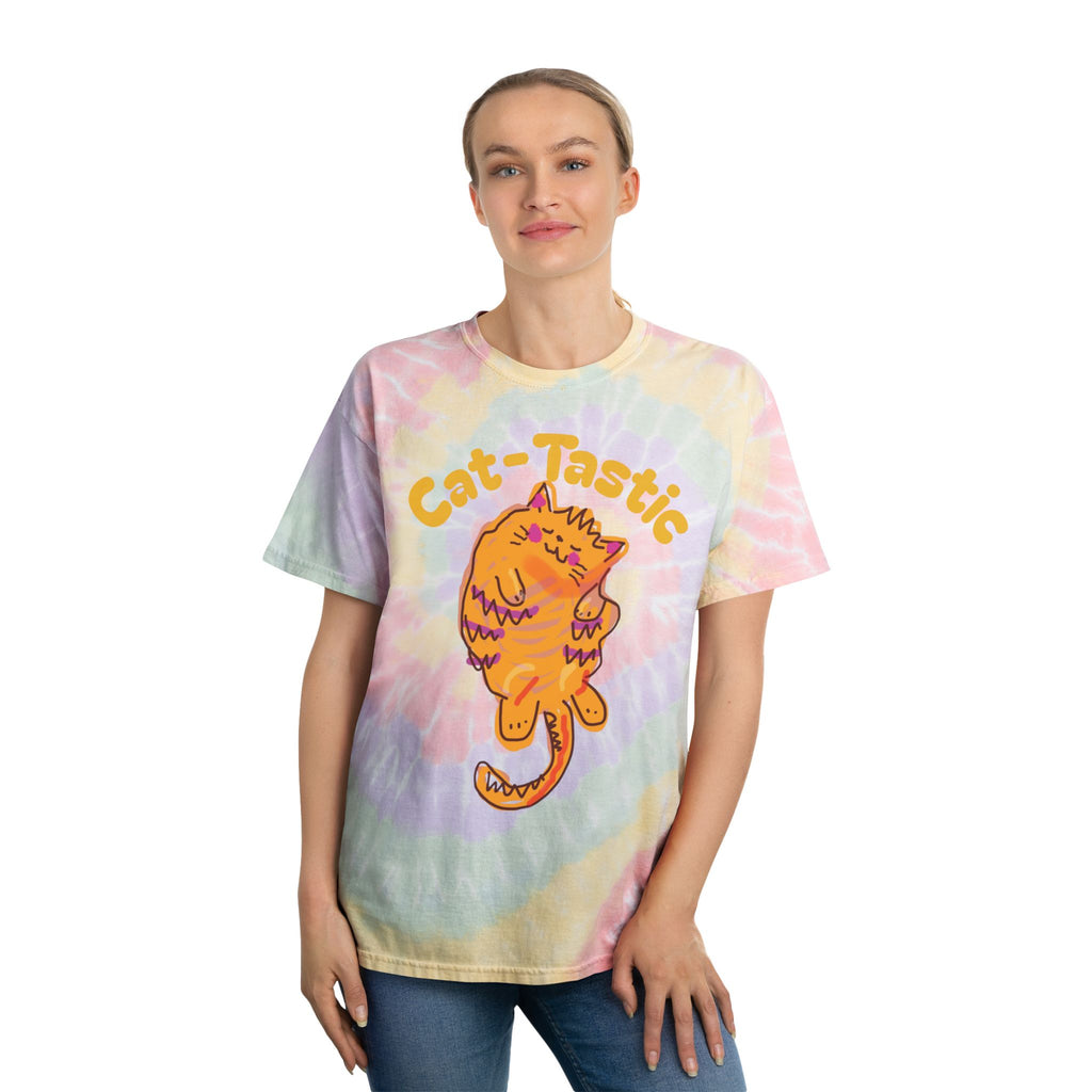Cat-Tastic Tie-Dye Tee