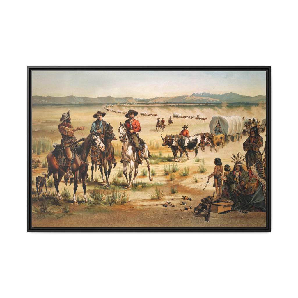 Wagon train - Vintage Print
