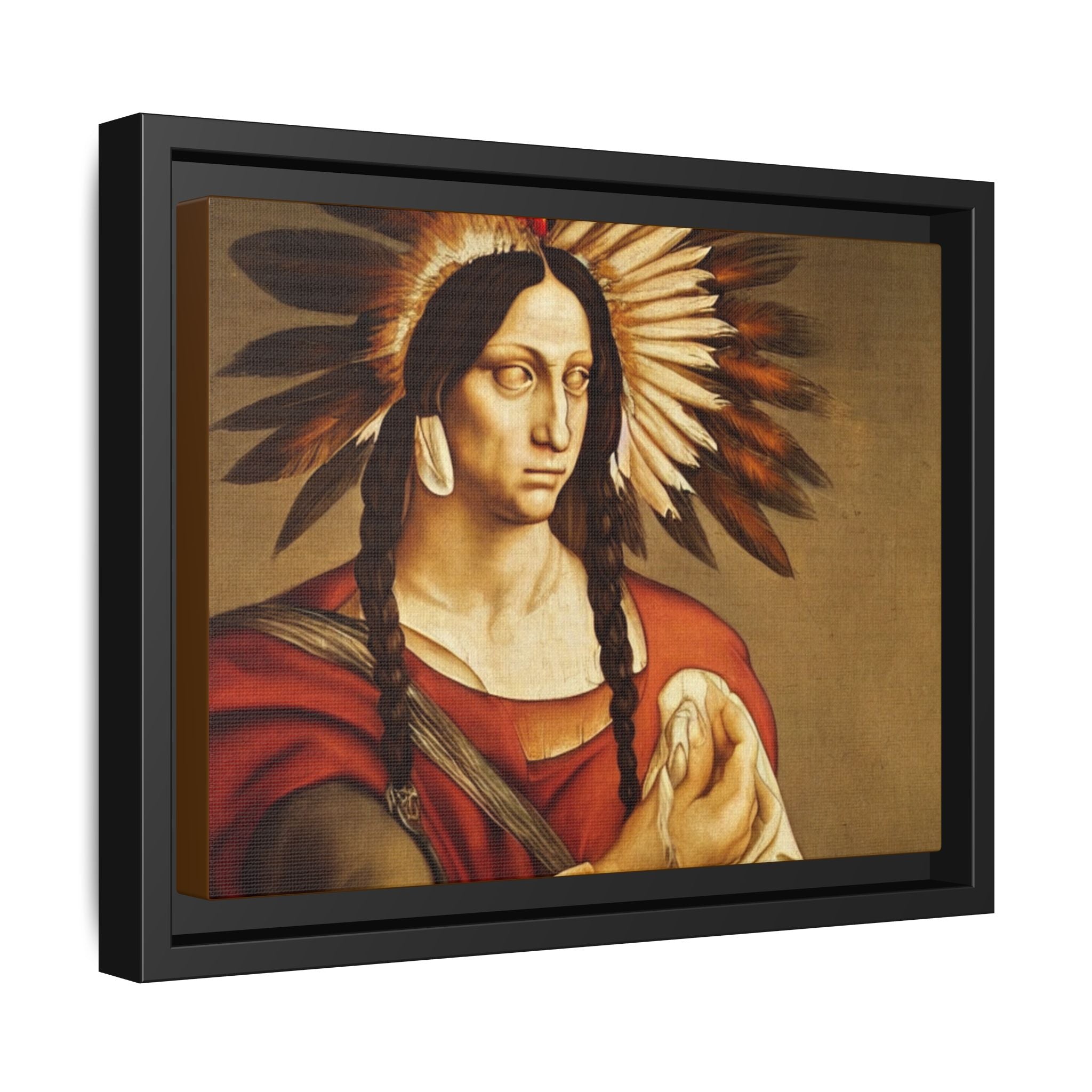 Coyote Woman Portrait - Original Print