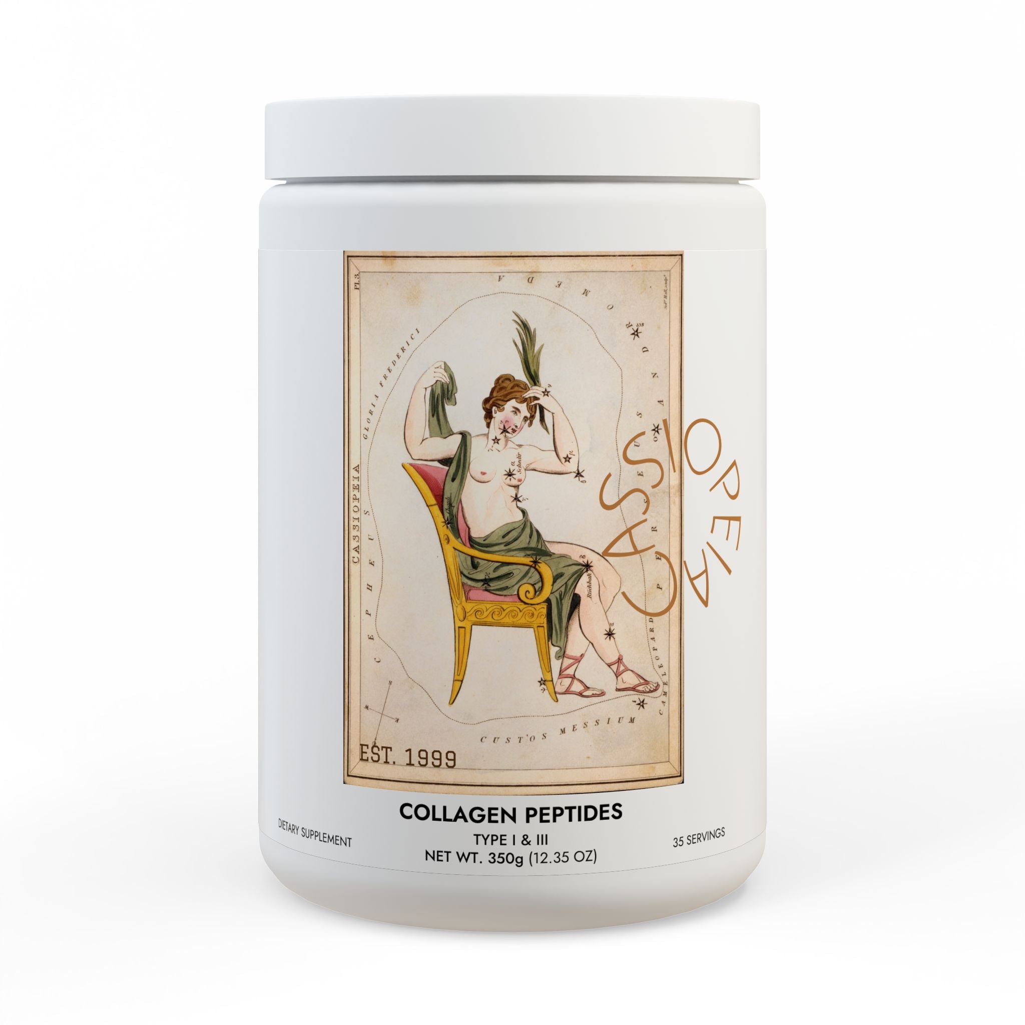 Cassiopeia Collagen Peptides Type I & III Supplement (350g, 12.3oz)
