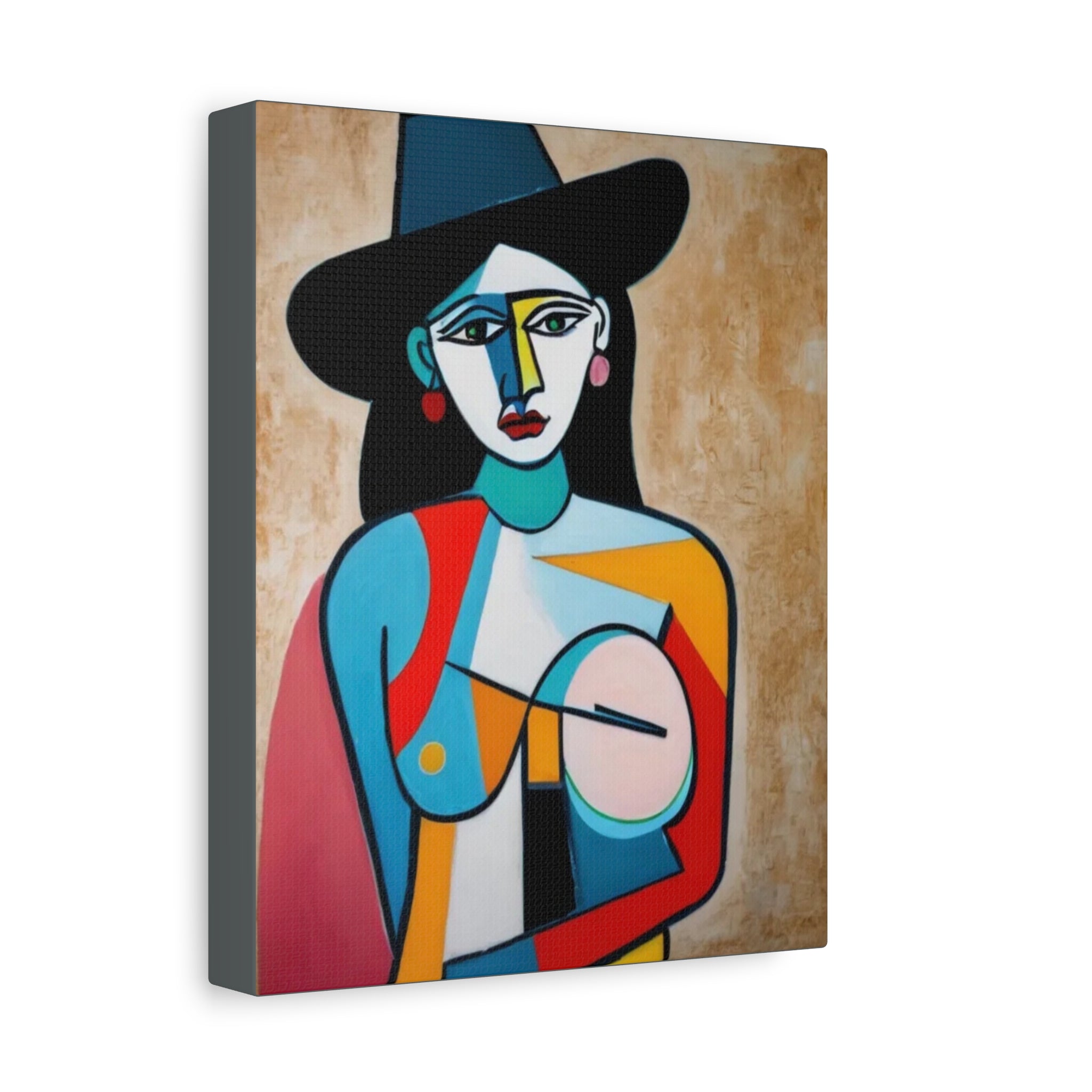 Naked Cowgirl Portrait — Original Canvas Print