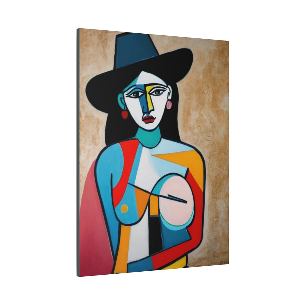 Naked Cowgirl Portrait — Original Canvas Print