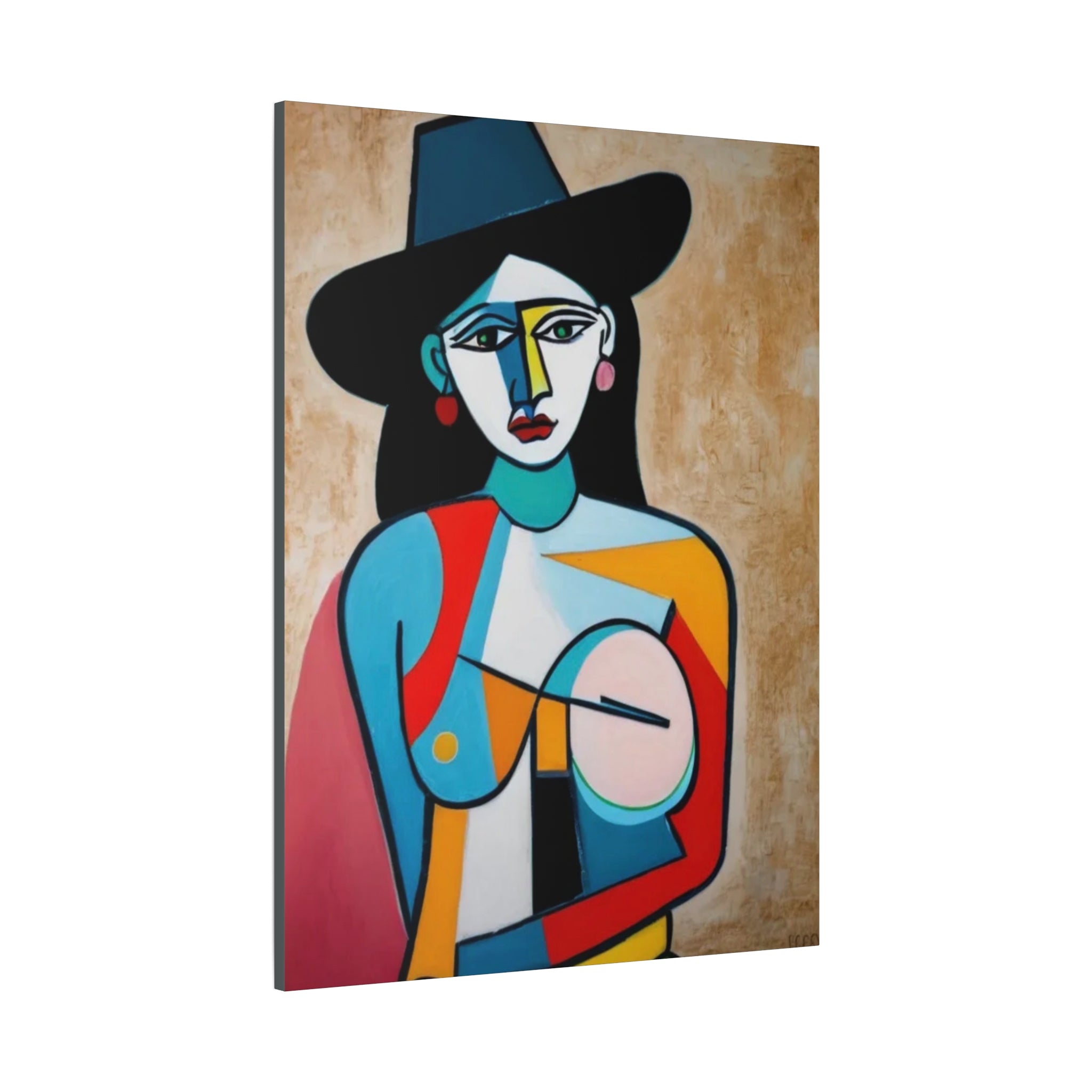 Naked Cowgirl Portrait — Original Canvas Print