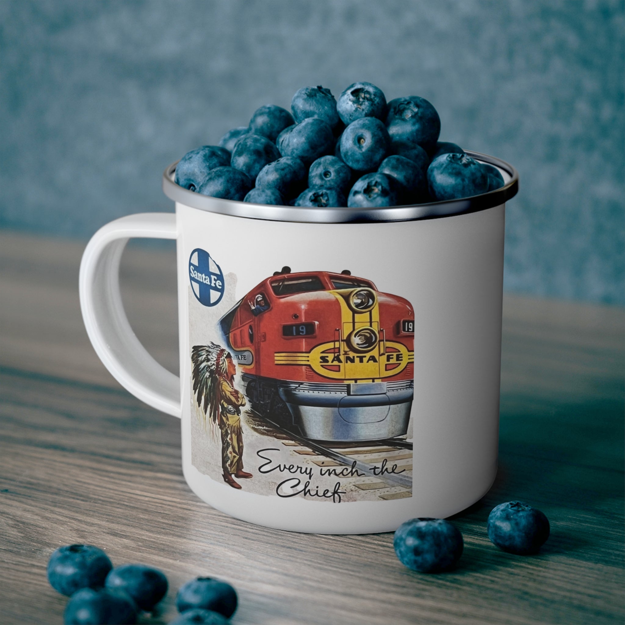Nostalgia Santa Fe Chief Camping Mug