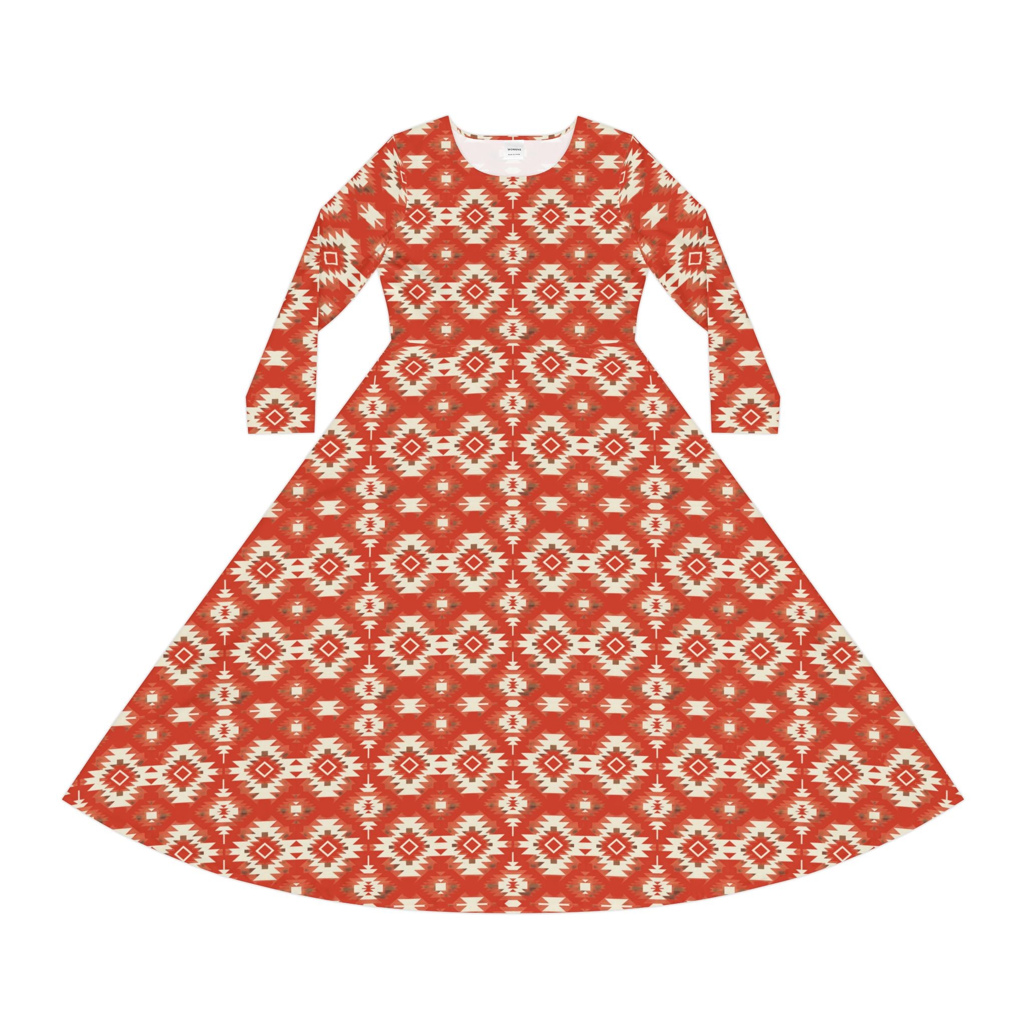 Southwest Blanket Long Sleeve Dress