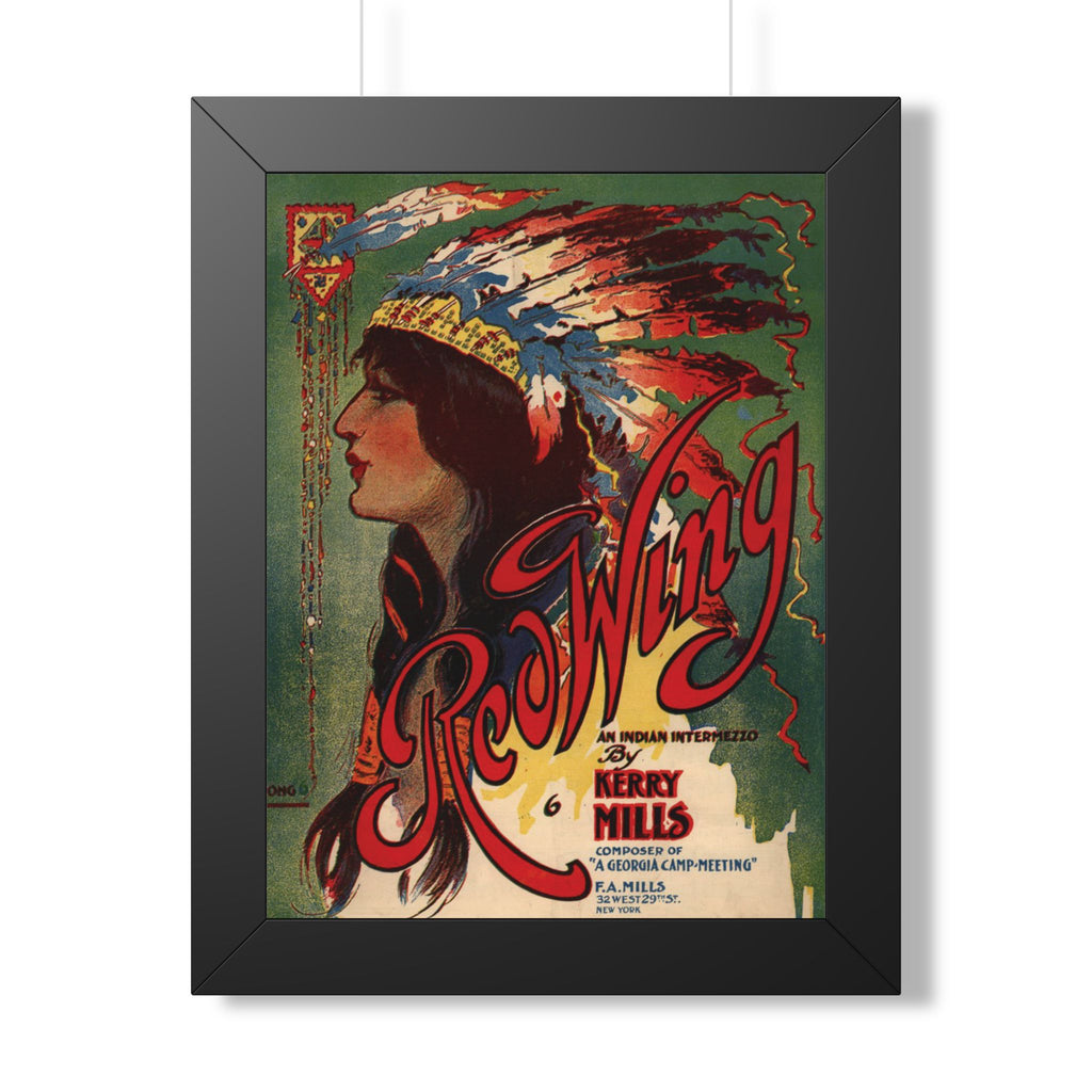 Red Wing Framed Vintage Print